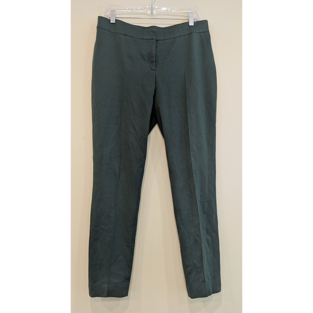 Akris Punto Green Viscose Blend Dress Pants Size 10